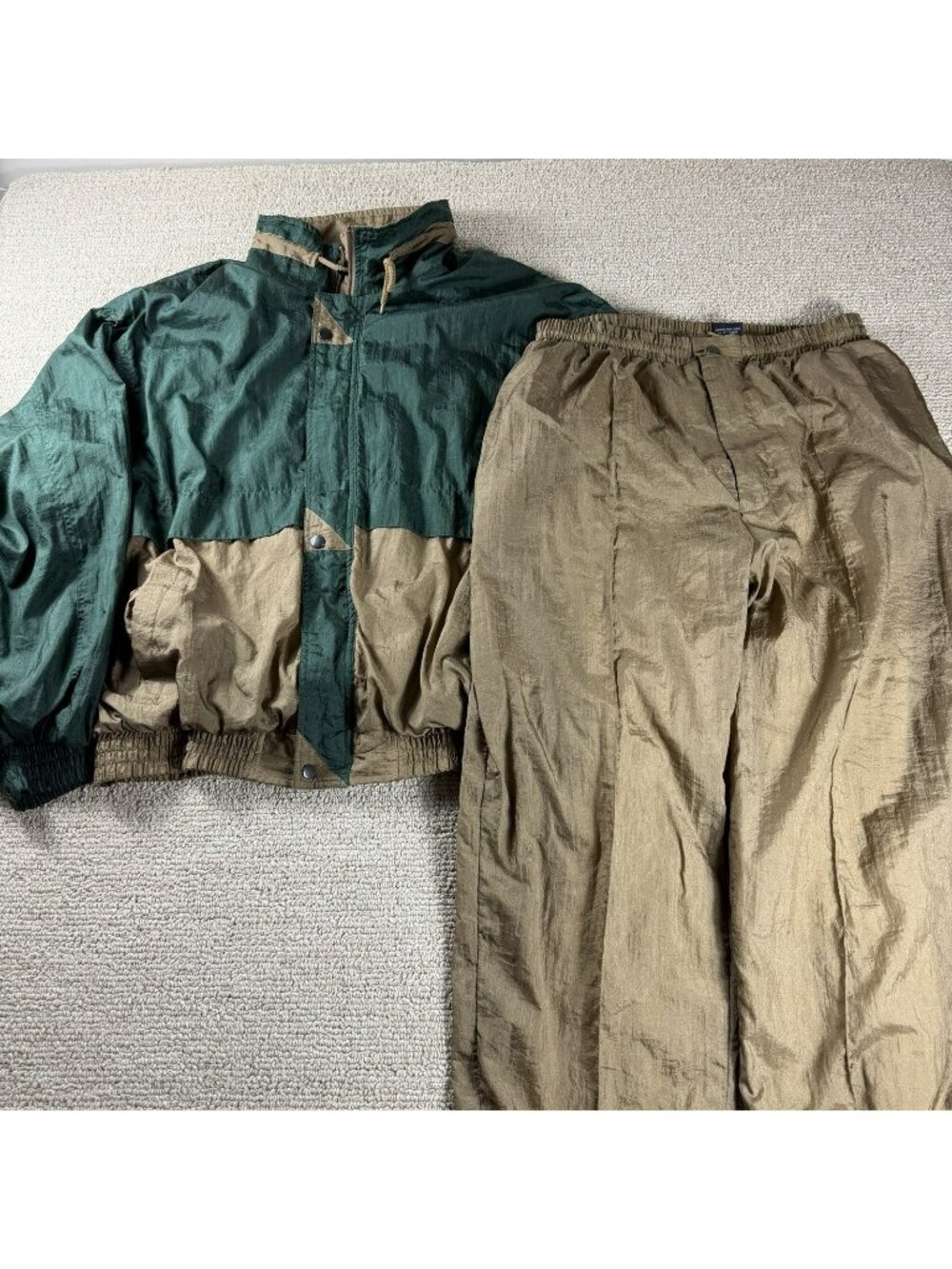 Vintage Blair Adventurers Club Track Suit Green Gold Men’s Size Large